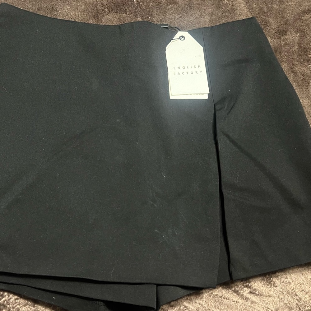 English Factory Charcoal Skort